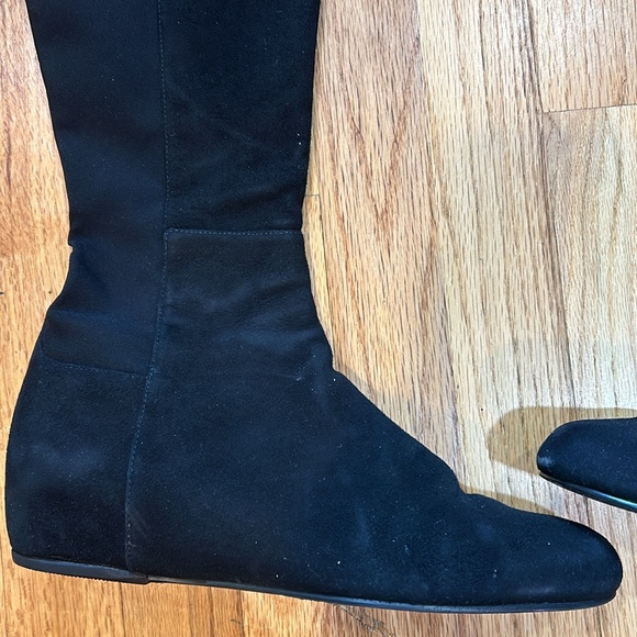 Beautiful suede Stuart weitzman wedge heal black - Picture 3 of 15